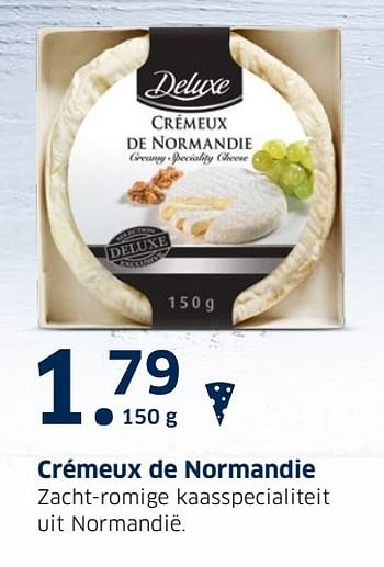 Aanbiedingen Crémeux de normandie - Deluxe - Geldig van 13/12/2016 tot 31/12/2016 bij Lidl