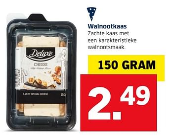 Aanbiedingen Walnootkaas - Deluxe - Geldig van 13/12/2016 tot 31/12/2016 bij Lidl
