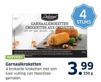 Aanbiedingen Garnaalkroketten - Delicieux - Geldig van 13/12/2016 tot 31/12/2016 bij Lidl