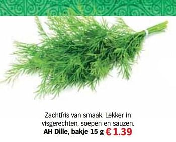 Aanbiedingen Ah dille bakje - Huismerk - Albert Heijn - Geldig van 13/12/2016 tot 31/12/2016 bij Albert Heijn