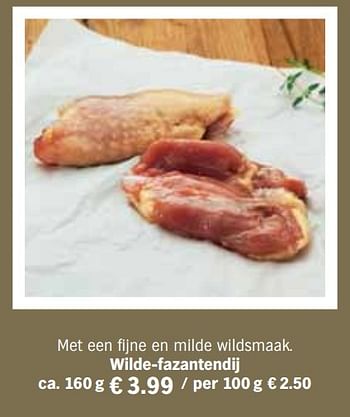 Aanbiedingen Wilde-fazantendij - Huismerk - Albert Heijn - Geldig van 13/12/2016 tot 31/12/2016 bij Albert Heijn