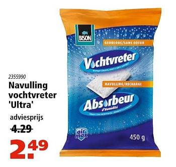 Aanbiedingen Navulling vochtvreter ultra - Bison - Geldig van 15/12/2016 tot 31/12/2016 bij Marskramer