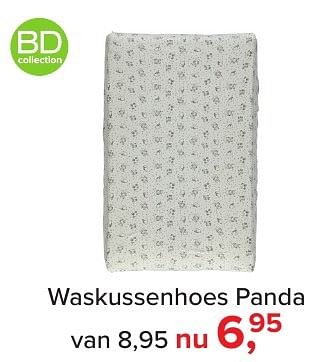 Aanbiedingen Waskussenhoes panda - BD Collection - Geldig van 16/12/2016 tot 31/12/2016 bij Baby-Dump