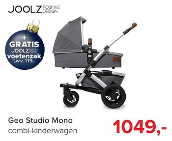 Aanbiedingen Geo studio mono combi-kinderwagen - Joolz - Geldig van 16/12/2016 tot 31/12/2016 bij Baby-Dump