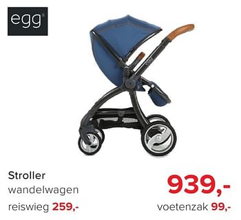 Aanbiedingen Stroller wandelwagen - Egg - Geldig van 16/12/2016 tot 31/12/2016 bij Baby-Dump