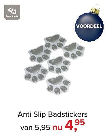 Aanbiedingen Anti slip badstickers - Baby &amp; Kids - Geldig van 16/12/2016 tot 31/12/2016 bij Baby-Dump