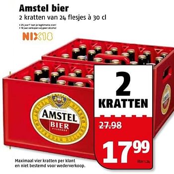 Aanbiedingen Amstel bier - Amstel - Geldig van 27/12/2016 tot 31/12/2016 bij Poiesz