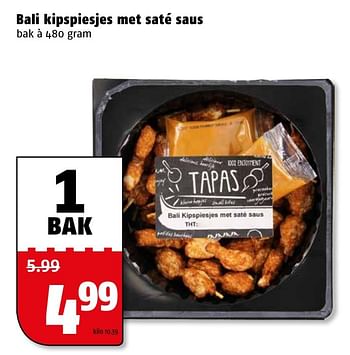 Aanbiedingen Bali kipspiesjes met saté saus - Huismerk Poiesz - Geldig van 27/12/2016 tot 31/12/2016 bij Poiesz