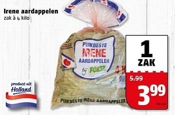 Aanbiedingen Irene aardappelen - Huismerk Poiesz - Geldig van 27/12/2016 tot 31/12/2016 bij Poiesz