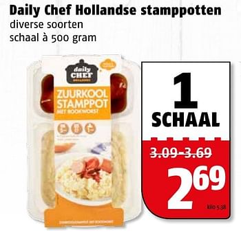 Aanbiedingen Daily chef hollandse stamppotten - Daily chef - Geldig van 27/12/2016 tot 31/12/2016 bij Poiesz