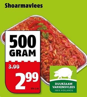 Aanbiedingen Shoarmavlees - Huismerk Poiesz - Geldig van 27/12/2016 tot 31/12/2016 bij Poiesz