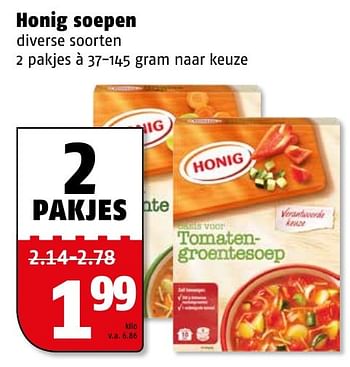 Aanbiedingen Honig soepen - Honig - Geldig van 27/12/2016 tot 31/12/2016 bij Poiesz