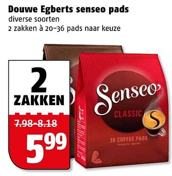 Aanbiedingen Douwe egberts senseo pads - Douwe Egberts - Geldig van 27/12/2016 tot 31/12/2016 bij Poiesz