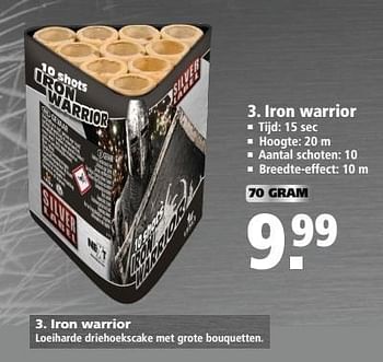 Aanbiedingen Iron warrior - Huismerk - Welkoop - Geldig van 11/12/2016 tot 31/12/2016 bij Welkoop