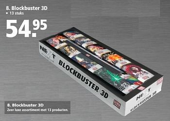 Aanbiedingen Blockbuster 3d - Huismerk - Welkoop - Geldig van 11/12/2016 tot 31/12/2016 bij Welkoop