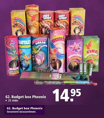 Aanbiedingen Budget box phoenix - Huismerk - Welkoop - Geldig van 11/12/2016 tot 31/12/2016 bij Welkoop