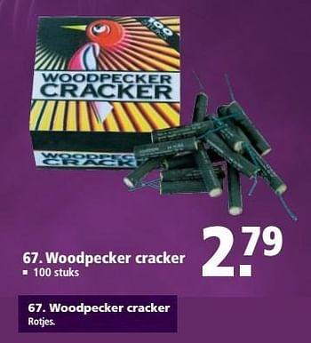 Aanbiedingen Woodpecker cracker - Huismerk - Welkoop - Geldig van 11/12/2016 tot 31/12/2016 bij Welkoop