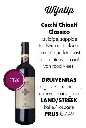 Aanbiedingen Cecchi chianti classico - Rode wijnen - Geldig van 13/12/2016 tot 31/12/2016 bij Albert Heijn