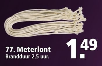 Aanbiedingen Meterlont - Huismerk - Welkoop - Geldig van 11/12/2016 tot 31/12/2016 bij Welkoop