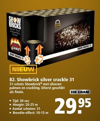 Aanbiedingen Showbrick silver crackle 31 - Huismerk - Welkoop - Geldig van 11/12/2016 tot 31/12/2016 bij Welkoop
