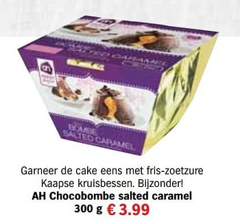 Aanbiedingen Ah chocobombe salted caramel - Huismerk - Albert Heijn - Geldig van 13/12/2016 tot 31/12/2016 bij Albert Heijn