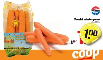 Aanbiedingen Freshi winterpeen - Huismerk - Coop - Geldig van 26/12/2016 tot 01/01/2017 bij Coop