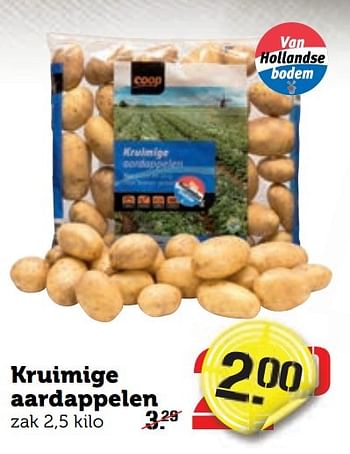 Aanbiedingen Kruimige aardappelen - Huismerk - Coop - Geldig van 26/12/2016 tot 01/01/2017 bij Coop