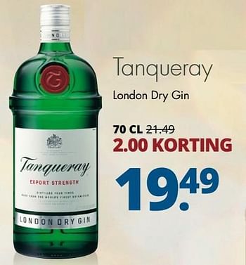 Aanbiedingen Tanqueray london dry gin - Tanqueray - Geldig van 19/12/2016 tot 31/12/2016 bij Mitra