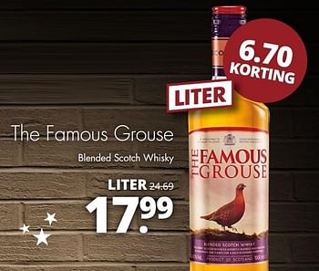 Aanbiedingen The famous grouse blended scotch whisky - The Famous Grouse - Geldig van 19/12/2016 tot 31/12/2016 bij Mitra