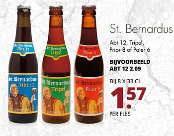 Aanbiedingen St. bernardus abt 12, tripel, prior 8 of pater 6 - St.Bernardus - Geldig van 19/12/2016 tot 31/12/2016 bij Mitra