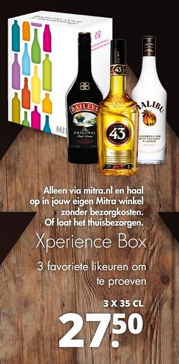 Aanbiedingen Xperience box - Huismerk - Mitra - Geldig van 19/12/2016 tot 31/12/2016 bij Mitra