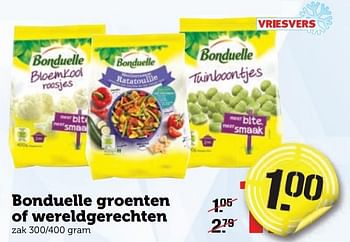 Aanbiedingen Bonduelle groenten of wereldgerechten - Bonduelle - Geldig van 26/12/2016 tot 01/01/2017 bij Coop