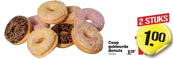 Aanbiedingen Coop gekleurde donuts - Huismerk - Coop - Geldig van 26/12/2016 tot 01/01/2017 bij Coop