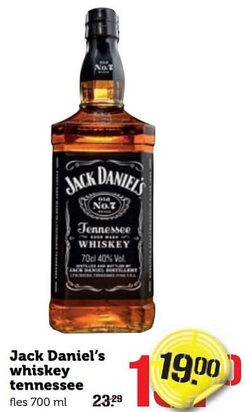 Aanbiedingen Jack daniel`s whiskey tennessee - Jack Daniel's - Geldig van 26/12/2016 tot 01/01/2017 bij Coop