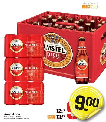 Aanbiedingen Amstel bier - Amstel - Geldig van 26/12/2016 tot 01/01/2017 bij Coop