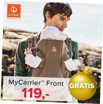 Aanbiedingen Mycarrier front - Stokke - Geldig van 16/12/2016 tot 31/12/2016 bij Baby-Dump