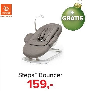 Aanbiedingen Steps bouncer - Stokke - Geldig van 16/12/2016 tot 31/12/2016 bij Baby-Dump