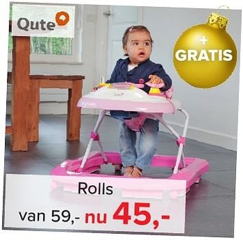 Aanbiedingen Rolls - Qute  - Geldig van 16/12/2016 tot 31/12/2016 bij Baby-Dump