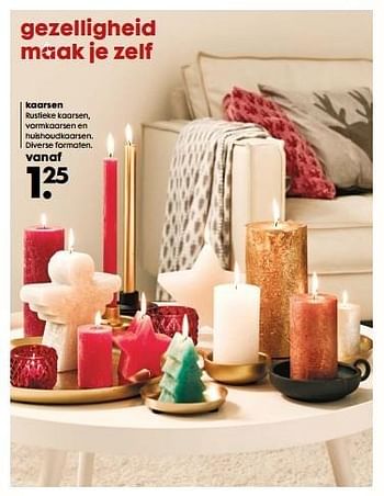 Aanbiedingen Kaarsen rustieke kaarsen, vormkaarsen en huishoudkaarsen - Huismerk - Hema - Geldig van 06/12/2016 tot 01/01/2017 bij Hema