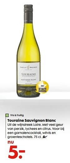 Aanbiedingen Touraine sauvignon blanc - Witte wijnen - Geldig van 06/12/2016 tot 01/01/2017 bij Hema