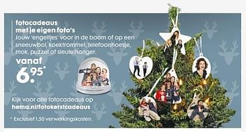 Aanbiedingen Fotocadeaus met je eigen foto`s - Huismerk - Hema - Geldig van 06/12/2016 tot 01/01/2017 bij Hema