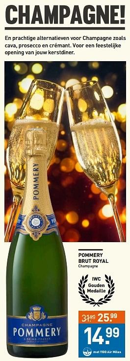 Aanbiedingen Pommery brut royal champagne - Pommery - Geldig van 14/12/2016 tot 01/01/2017 bij Gall & Gall