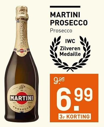 Aanbiedingen Martini prosecco prosecco - Martini - Geldig van 14/12/2016 tot 01/01/2017 bij Gall & Gall