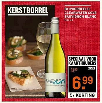 Aanbiedingen Clearwater cove sauvignon blanc - Witte wijnen - Geldig van 14/12/2016 tot 01/01/2017 bij Gall & Gall
