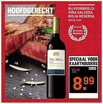 Aanbiedingen Viña salceda rioja reserva - Rode wijnen - Geldig van 14/12/2016 tot 01/01/2017 bij Gall & Gall