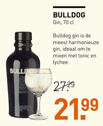 Aanbiedingen Bulldog gin - Bulldog - Geldig van 14/12/2016 tot 01/01/2017 bij Gall & Gall