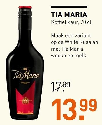 Aanbiedingen Tia maria koffielikeur - Tia Maria  - Geldig van 14/12/2016 tot 01/01/2017 bij Gall & Gall
