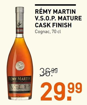 Aanbiedingen Rémy martin v.s.o.p. mature cask finish cognac - Remy martin - Geldig van 14/12/2016 tot 01/01/2017 bij Gall & Gall