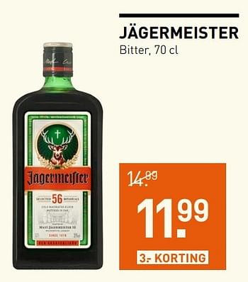 Aanbiedingen Jägermeister - Jagermeister - Geldig van 14/12/2016 tot 01/01/2017 bij Gall & Gall