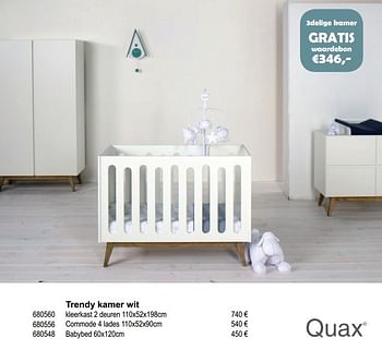 Aanbiedingen Trendy kamer wit - Quax - Geldig van 02/01/2017 tot 31/01/2017 bij Multi Bazar